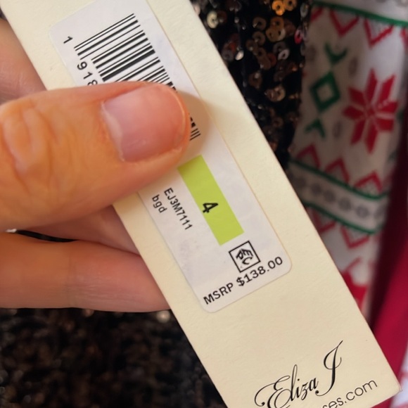 NWT Eliza J SEQUINED DRESS - Picture 4 of 4